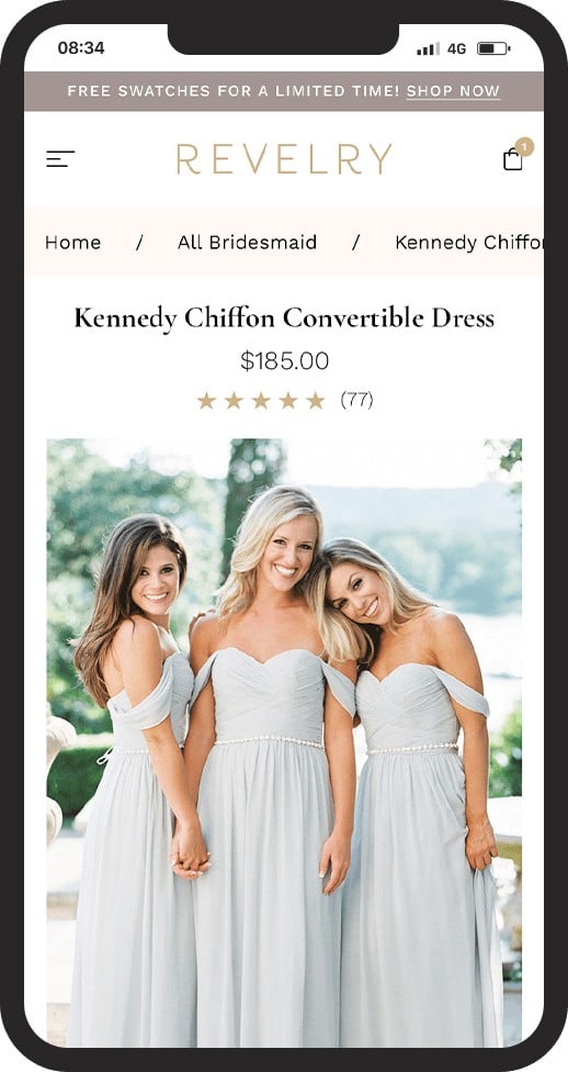 Convertible bridesmaid dresses by Revelry
